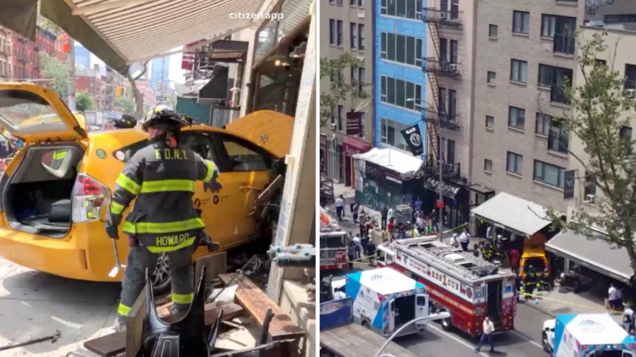 Driver crash manhattan food truck