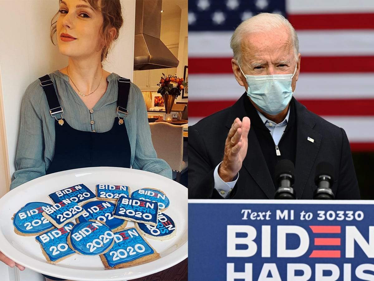 Biden trump election taylor swift