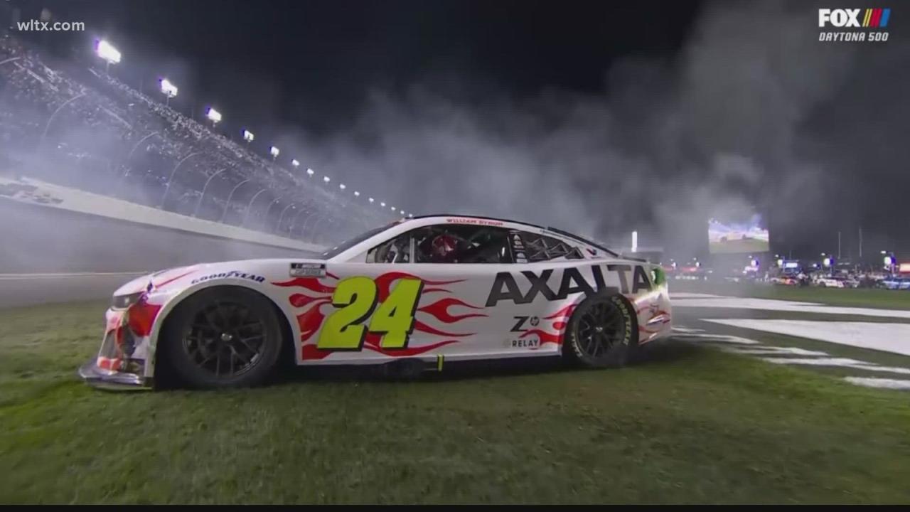 William Byron Daytona 500 win after Trump's departure