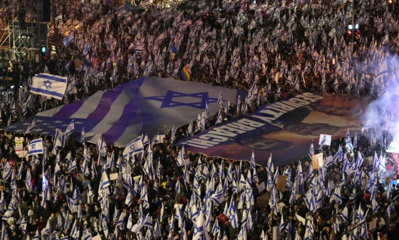 Tel aviv protest netanyahu israel