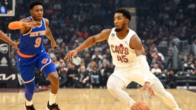 New York Knicks and Cleveland Cavaliers basketball game results