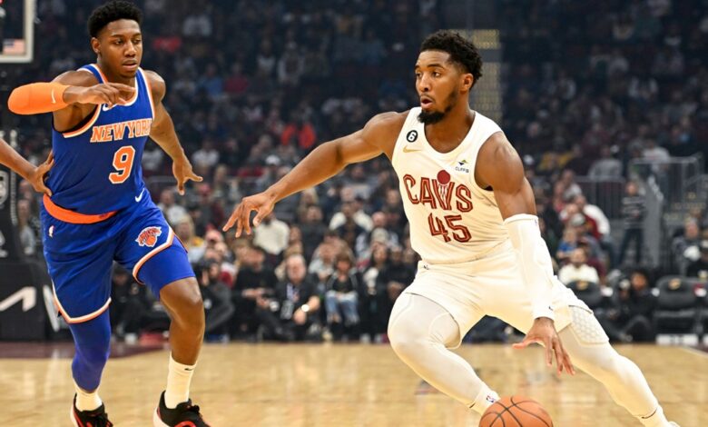 New York Knicks and Cleveland Cavaliers basketball game results