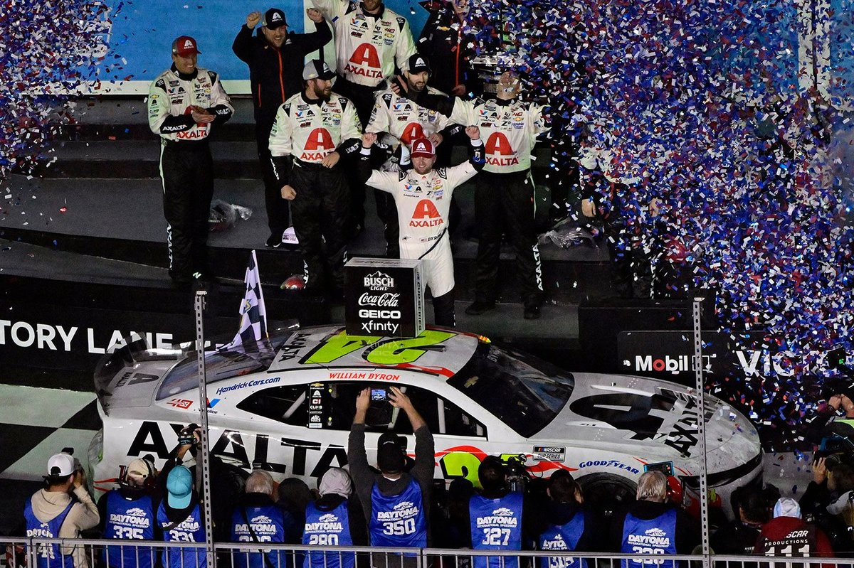 William Byron Daytona 500 win after Trump's departure