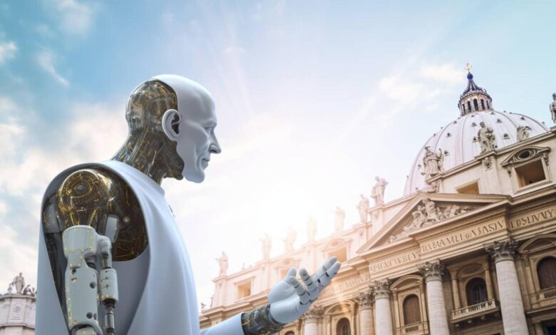 Fraile inteligencia artificial vaticano