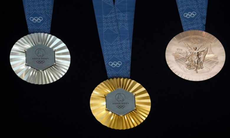 Paris olympics medals eiffel tower