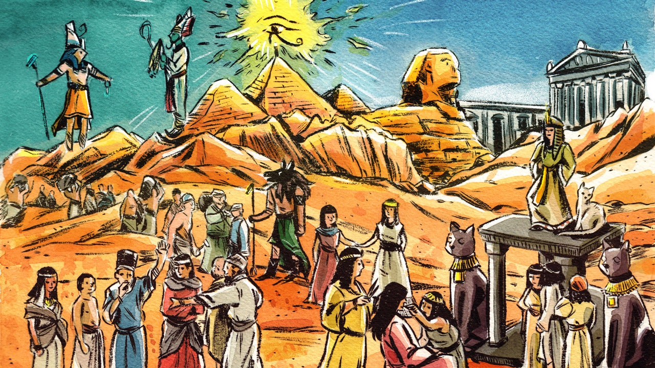 Sphinx great giza pyramid side egypt khufu facts history description rising cheops background Word of the day antiquity