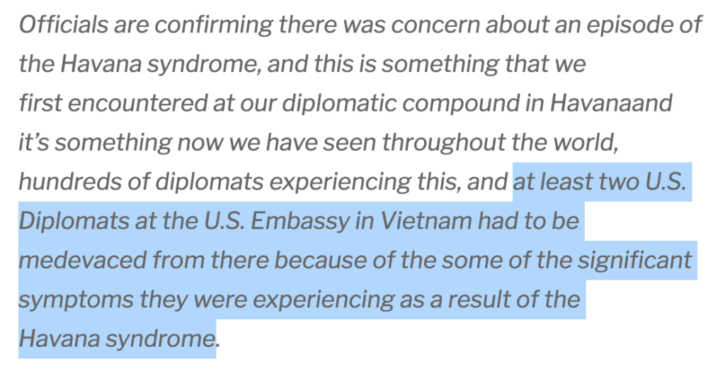 Congress to examine cias work on havana syndrome