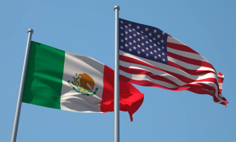 Mexico brasile messico bandiere grafica