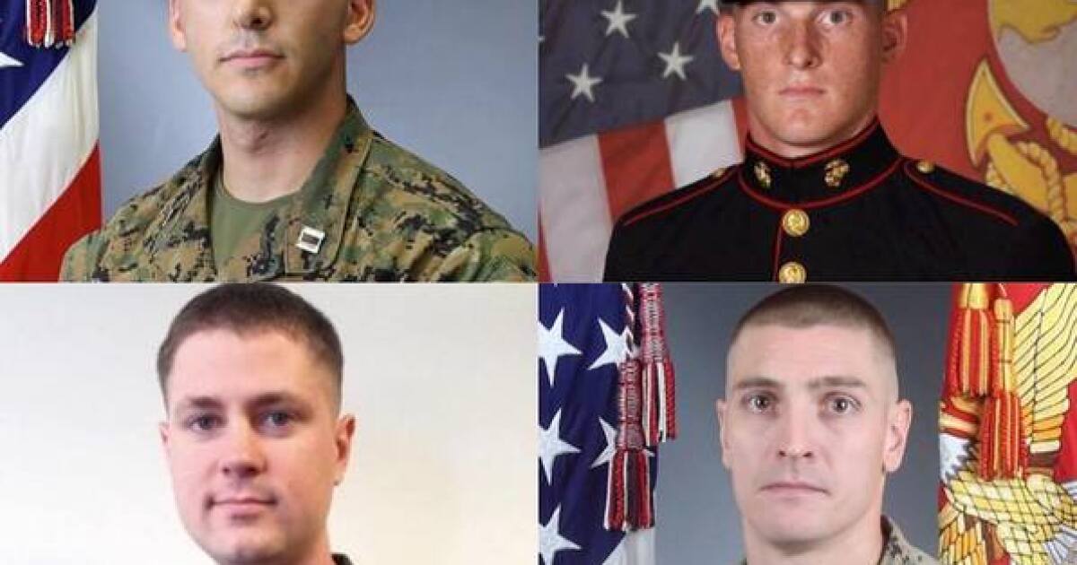 Helicopter crash marine california marines killed ch after military crashed presumed dead desert 53e us stallion super crew mission training Helicopter crash 5 marines dead