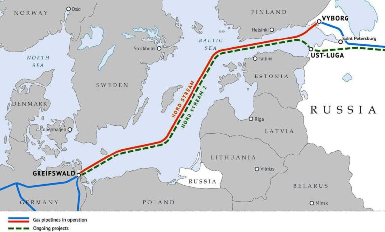 Pipeline nord stream russia germany imposes sanctions jeopardy between after us sunday times