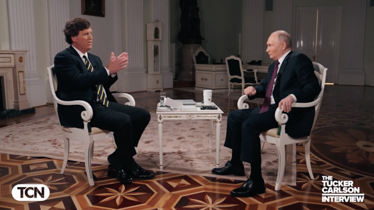 Tucker carlson russia visit vladimir putin