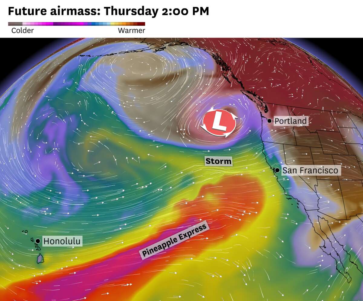 California atmospheric river storm forecast