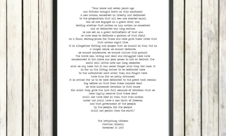 Abraham lincoln ambition speech